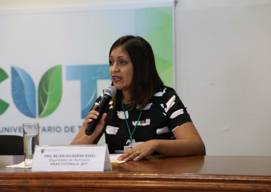 Foto de la Dra. Belkis Sulbarán Rangel, organizadora del Seminario DAAD 